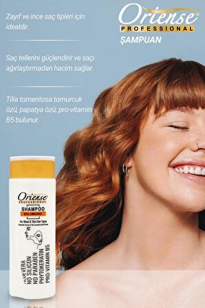 Oriense Professional 360ml Hacim Verici Şampuan (Volumizing), Dolgun ve Gösterişli Saçlar İçin Nihai Formül