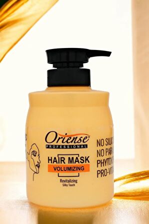 Oriense 600ml Saç Maskesi Hacim Verici Volumizing, Pro-vitamin B5 Ve Fitokeratin Ile Nihai Bakım