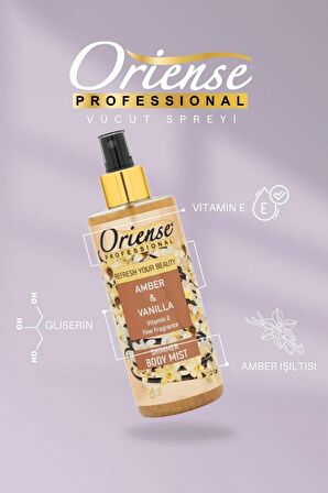 Oriense 250ml Vücut Spreyi Amber Vanilya