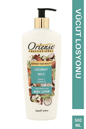 Oriense Vücut Losyonu - Hindistan Cevizi Sütü ve Yağı ile Yoğun Nemlendirme, 500ml