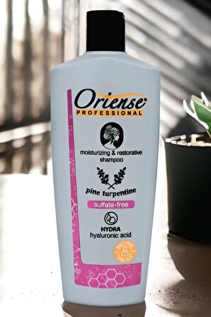 Oriense 500ml Tuzsuz Şampuan, Hyaluronik ve Çam Terebentini ile Nihai Temizlik - Kimyasal İçermez