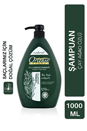 Oriense Natural 1000 ml Herbal Şampuan Çay Ağacı Özü