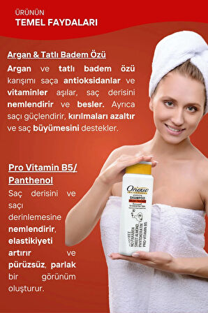 Oriense 360 Ml Şampuan Color Protect 4'lü Set - Boyalı Saçlar İçin(Pantenol, Argan ve Tatlı Badem Özü, Zenginleştirilmiş Ferahlık)