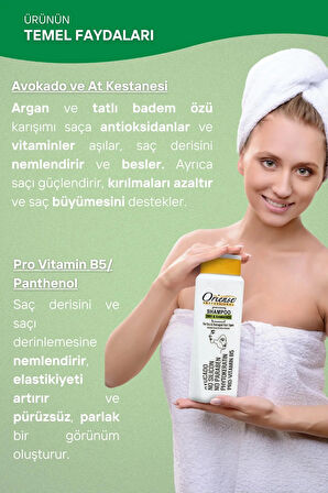 Oriense 360 Ml Şampuan Dry & Damaged 4'lü Set - Kuru Ve Yıpranmış Saçlar İçin