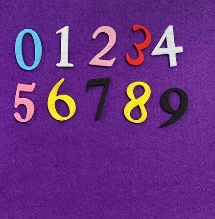 KEÇE SAYI 4  SARI (5 ADET)