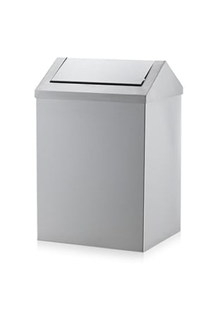 Rulopak Paslanmaz Sallanır Kapak Çöp Kovası 36 Litre