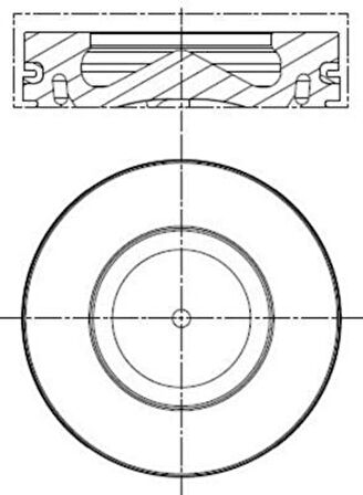 Bmw Piston Segman 0,50mm Bmw (n47, 84,50mm, Euro 4) E81 E82 E87 E88 E90 E92 E93 E60 E83 - Mahle 081pi00100002