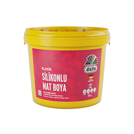 Düfa Klasik Silikonlu Mat İç Cephe Duvar Boyası 8431 Melek Kanadı 2.50 l