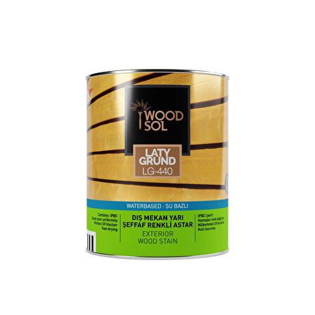 Woodsol Latygrund Dış Mekan Yarı Şeffaf Renkli Ahşap Astar 1554 Castagno 0.75 l