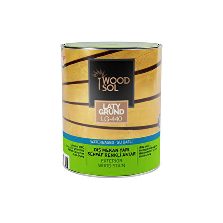 Woodsol Latygrund Dış Mekan Yarı Şeffaf Renkli Ahşap Astar 1554 Castagno 0.75 l