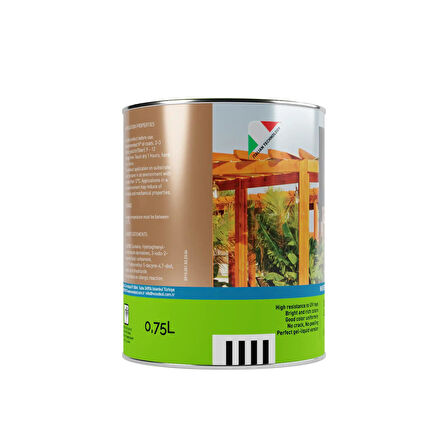 Woodsol Gemina Dış Mekan Ahşap Jel Vernik 1562 Hemlock 0.75 l