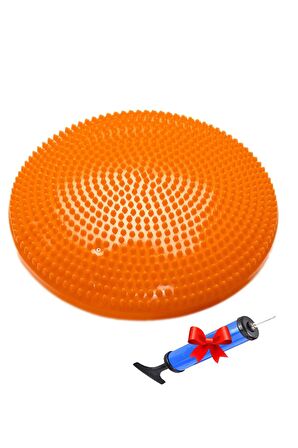 Gymo Pompalı Denge Yastığı Balance Disk Denge Pedi 33cm Turuncu