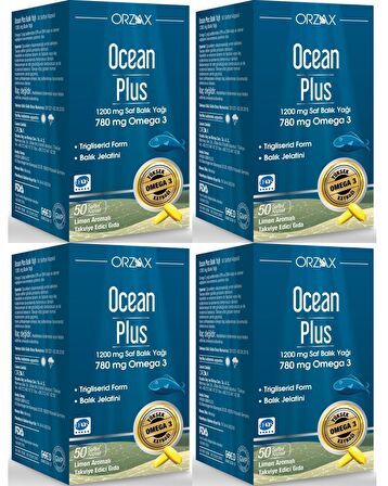 Ocean Plus 1200 mg 50 Kapsül (4 Kutu)