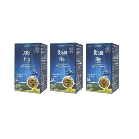 Ocean Plus Omega3 1200 Mg 50 Kapsül-3 ADET-SKT:03/2026