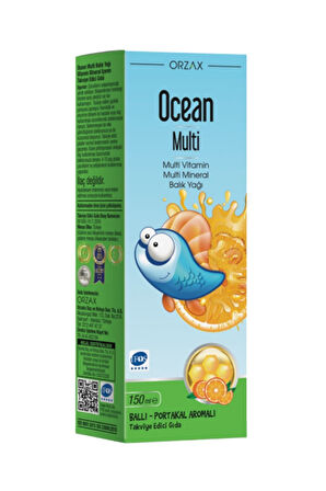 Ocean Multi Ballı Portakal Aromalı Şurup 150 ml x 2 Adet