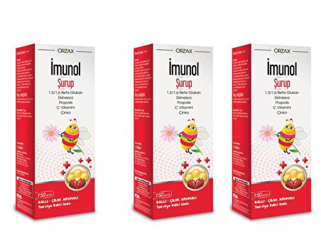 ORZAX OCEAN İMUNOL ŞURUP 150 ML 3'LÜ PAKET