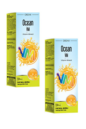 Ocean VM Portakal Aromalı Şurup 150 ml x 2 Adet