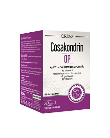 Orzax Cosakondrin Op 30 Tablet