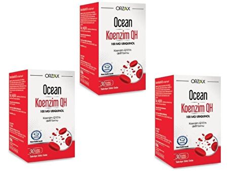 OCEAN KOENZİM QH 100 MG 30 KAPSÜL 3'LÜ PAKET