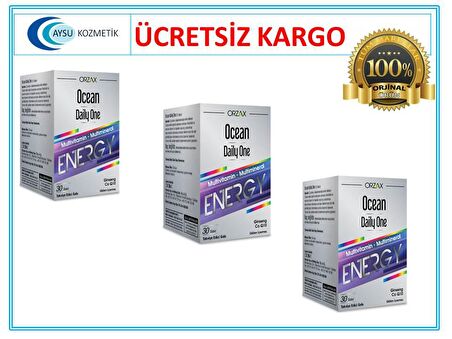 OCEAN DAİLY ONE ENERGY 30 TABLET 3'LÜ PAKET