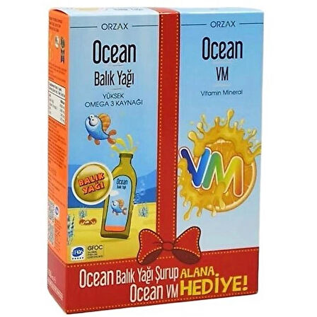 Ocean Portakal Şurup 150 ml + Ocean VM Şurup 150 ml
