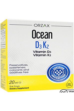 Ocean Methyl B12 1000µg Sprey 10 Ml Ve Ocean D3 K2 Damla 20 ml