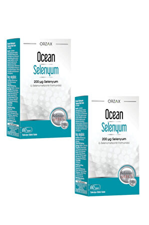 Ocean Selenyum 200 Mcg 60 Tablet x 2 Adet