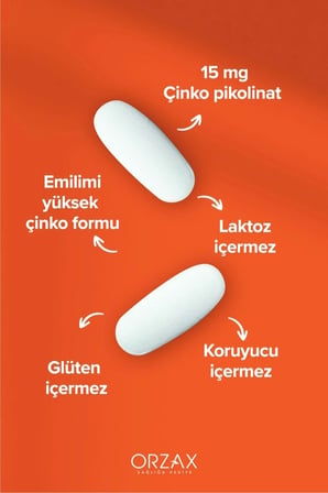 Orzax Ocean Picozinc Takviye Edici Gıda 30 Kapsül