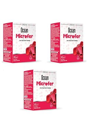 Orzax Microfer Oral Damla 30 ml X3