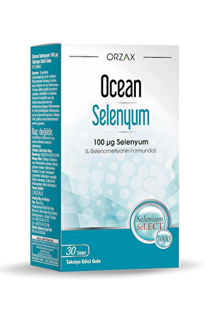 Orzax Ocean Selenyum Takviye Edici Gıda 30 Kapsül