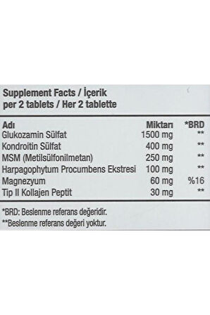 Ocean Glukozamin Kompleks 60 Tablet 3 Al 2 Öde