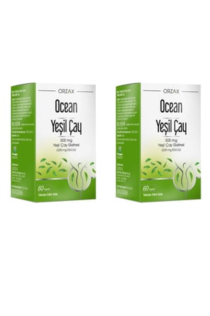 Ocean Green Tea 500 Mg 60 Kapsül 2 Kutu