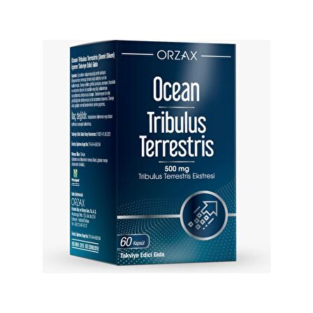 Orzax Ocean Tribulus Terrestris 500 mg 60 Kapsül