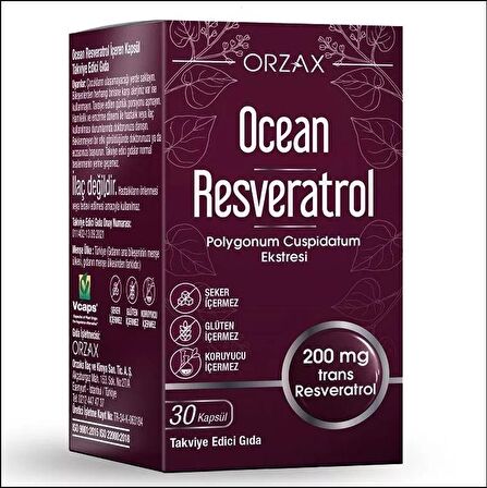 Ocean Resveratrol 200 mg 30 Kapsül