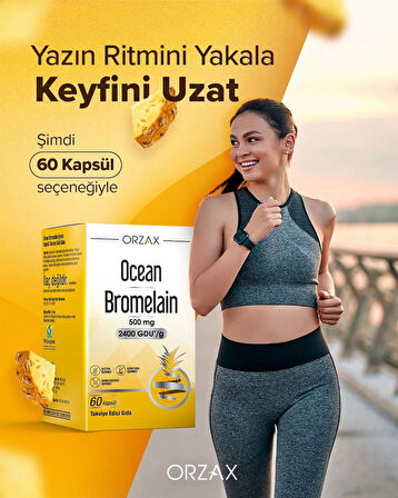 OCEAN BROMELAIN TAKVIYE EDICI GIDA KAPSUL 500 mg 60 kapsül