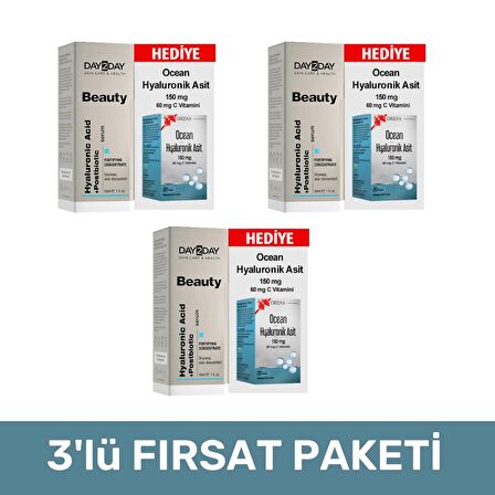 Day2Day Hyaluronic Acid Güçlendirici Konsantre 30 ml+ Ocean Hyaluronik 30 Kapsül Asit HEDİYE - 3 Adet