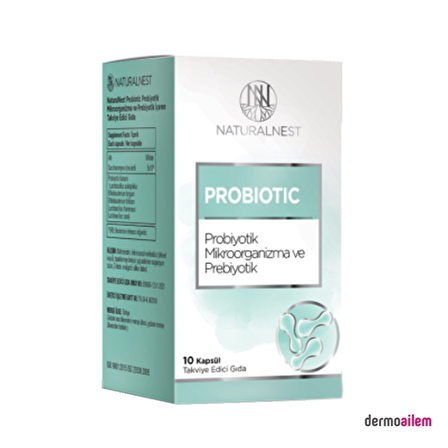 Naturalnest Probiotic Takviye Edici Gıda 10 Kapsül