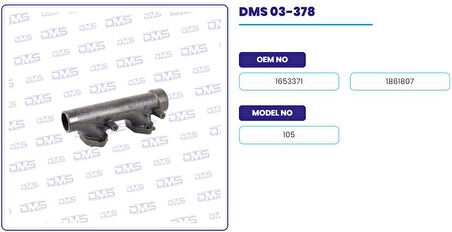 Daf Truck Egzoz Manıfoldu Düz Boru Daf 105xf - Demosan 03-378