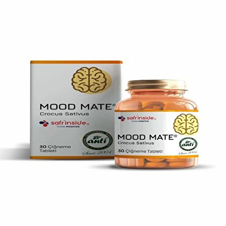 Anti Mood Mate Safran Ekstresi 30 Çiğneme Tableti