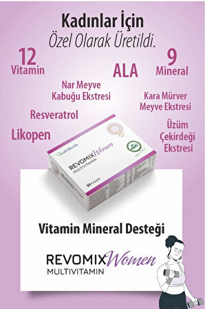 Revomix Women ( Kadınlara Özel Multivitamin , Mineral Takviyesi )