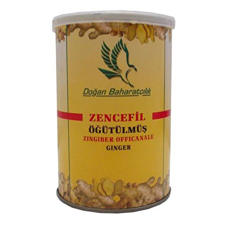 Doğal Öğütülmüş Zencefil 150 Gr Teneke Kutu