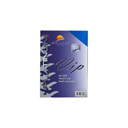 Doğan 16*23 Fantazi Zarf 170 Gr Simli Lacivert - 50 Adet