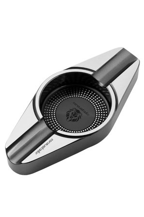 Conquistador Gunmetal Gümüş İkili Porselen Puro Küllüğü CNQ-011