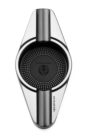Conquistador Gunmetal Gümüş İkili Porselen Puro Küllüğü CNQ-011