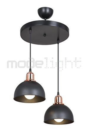 BELLA 2Lİ AVİZE SİYAH SALON-OTURMA ODASI-ÇOCUK ODASI-YEMEK-YATAK ODASI--ANTRE-MUTFAK