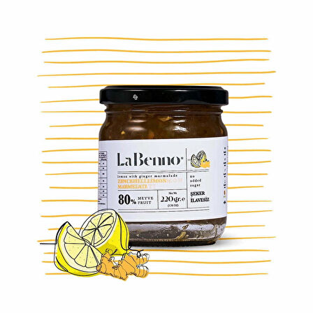 ATİYE LAÇİN ZENCEFİL LİMON 220GR