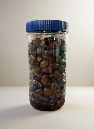  1kg Özel Seçim Orta Boy Az Tuzlu Kahvaltılık Yağlı Sele Siyah Zeytin