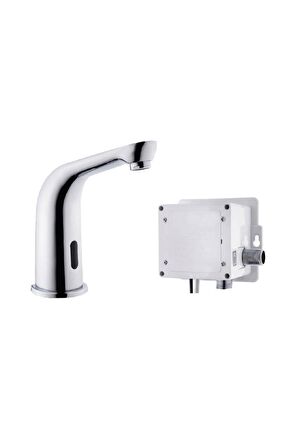 POLİSU FOTOSELLİ LAVABO BATARYASI TEK GİRİŞ KÖŞELİ