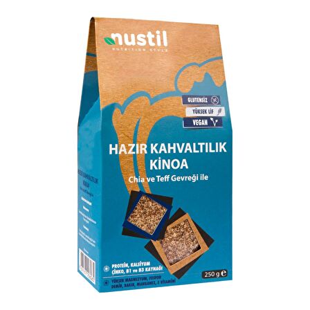 NUSTİL Hazır Kahvaltılık Kinoa+Teff+Chia 250g