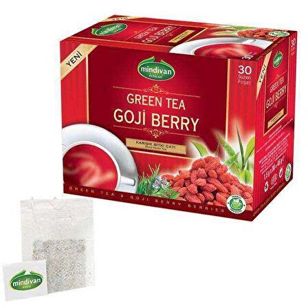 Mindivan Goji Berry Organik Bardak Poşet Bitki Çayı 30'lu 